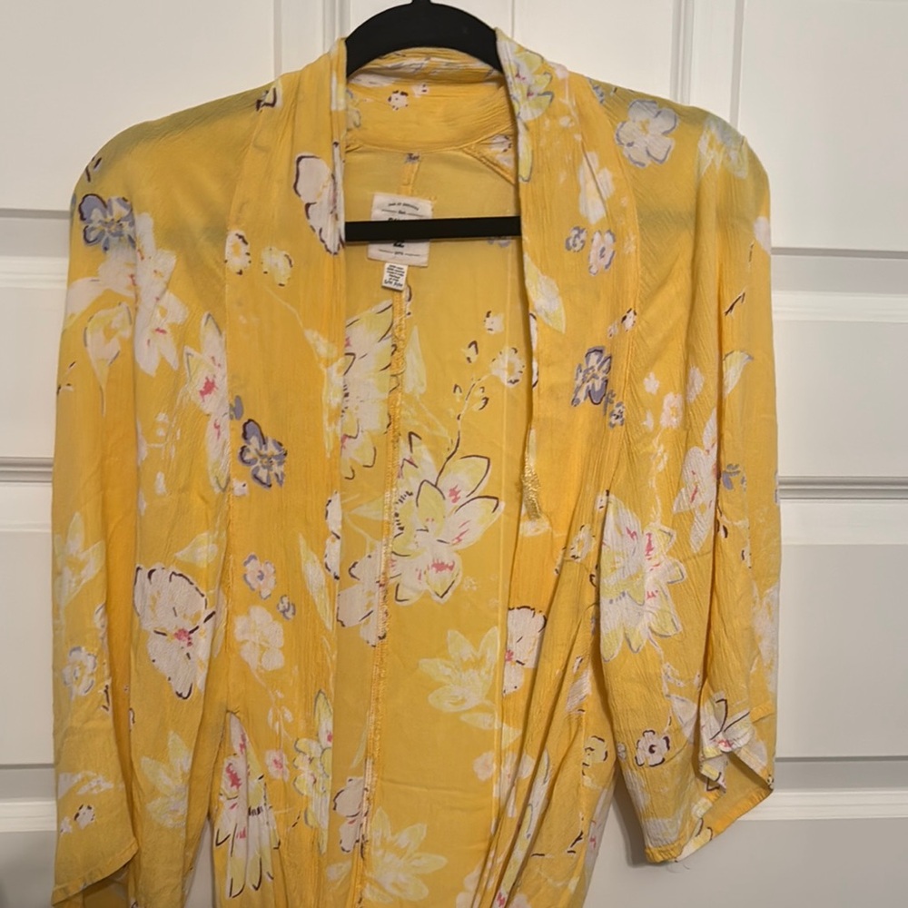 Billabong Yellow Floral Women's Top